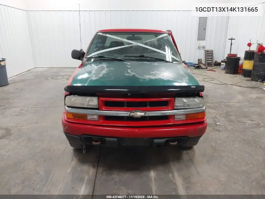 2004 Chevrolet S-10 Ls VIN: 1GCDT13X14K131665 Lot: 43746277