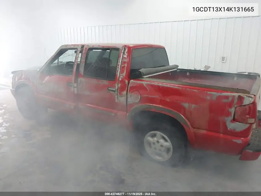 2004 Chevrolet S-10 Ls VIN: 1GCDT13X14K131665 Lot: 43746277