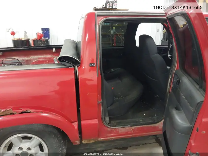 2004 Chevrolet S-10 Ls VIN: 1GCDT13X14K131665 Lot: 43746277