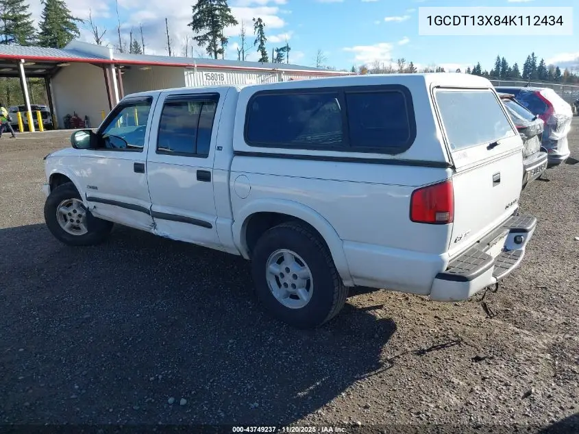 1GCDT13X84K112434 2004 Chevrolet S-10 Ls