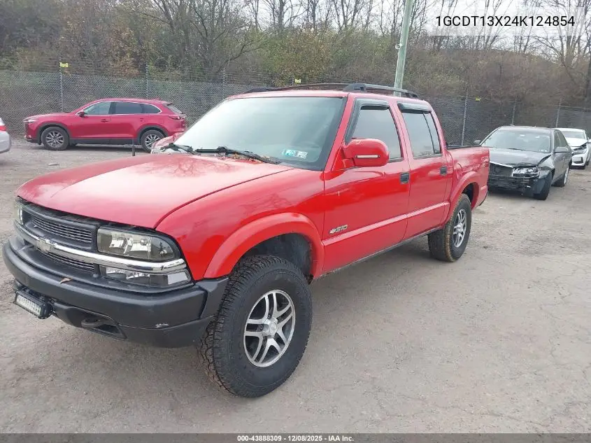1GCDT13X24K124854 2004 Chevrolet S-10 Ls
