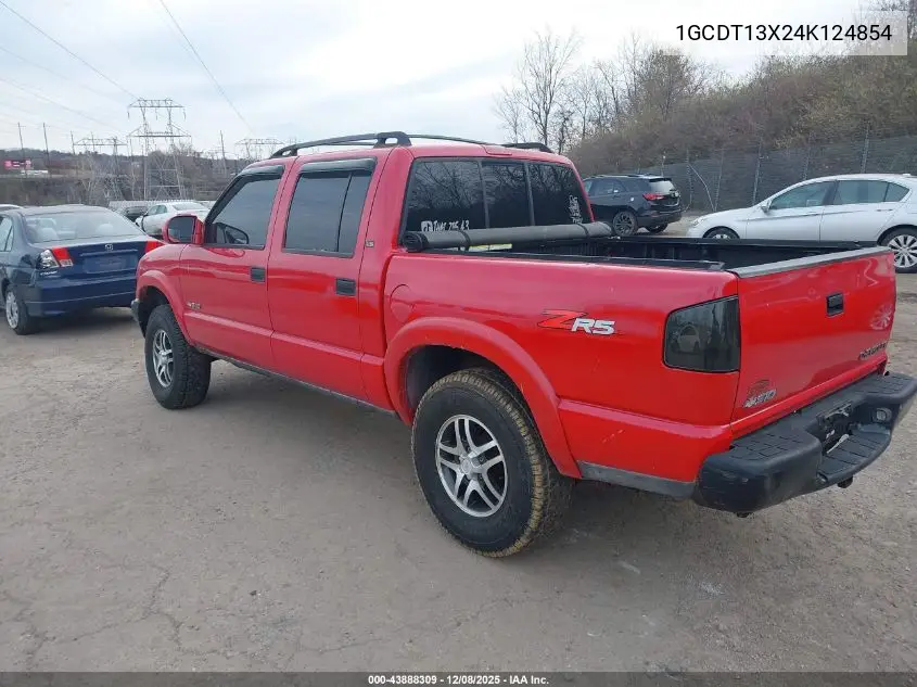 1GCDT13X24K124854 2004 Chevrolet S-10 Ls