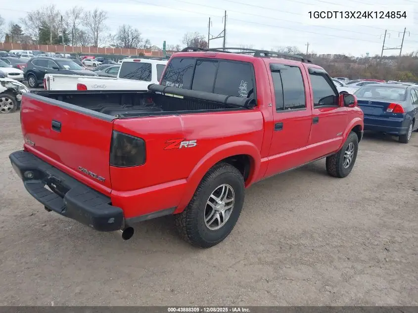 1GCDT13X24K124854 2004 Chevrolet S-10 Ls