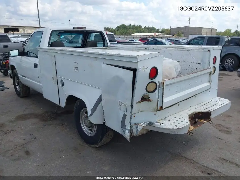 1GCGC24R0VZ205637 1997 Chevrolet C2500 Hd Fleetside