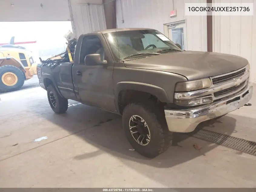 1GCGK24UXXE251736 1999 Chevrolet Silverado 2500