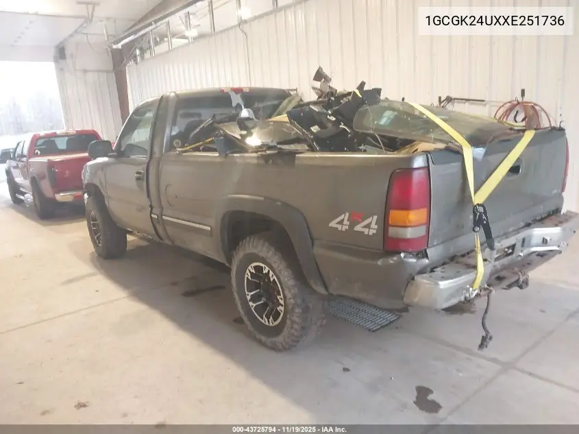 1GCGK24UXXE251736 1999 Chevrolet Silverado 2500