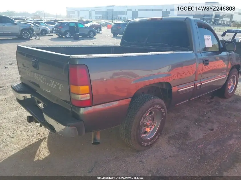 1GCEC14W3YZ246808 2000 Chevrolet Silverado 1500