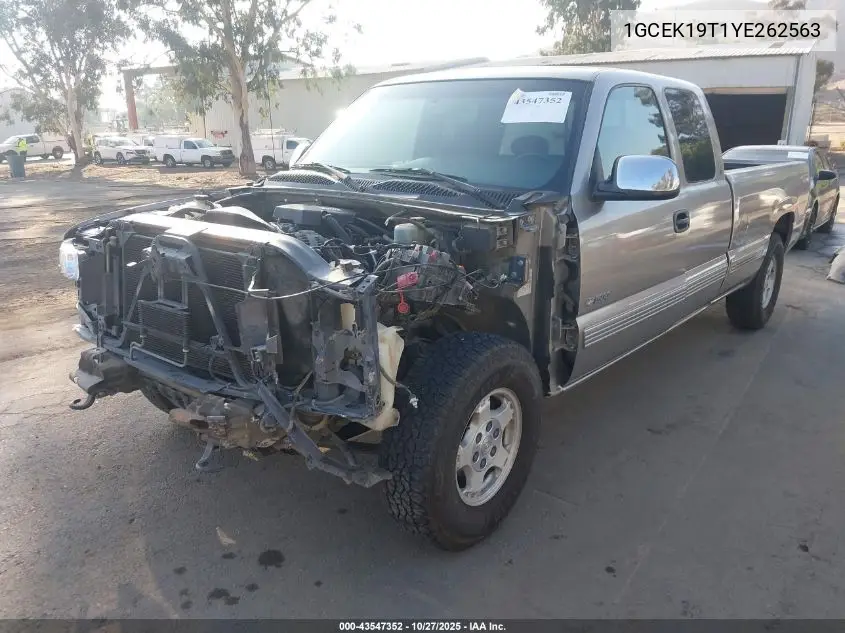 1GCEK19T1YE262563 2000 Chevrolet Silverado 1500 Ls
