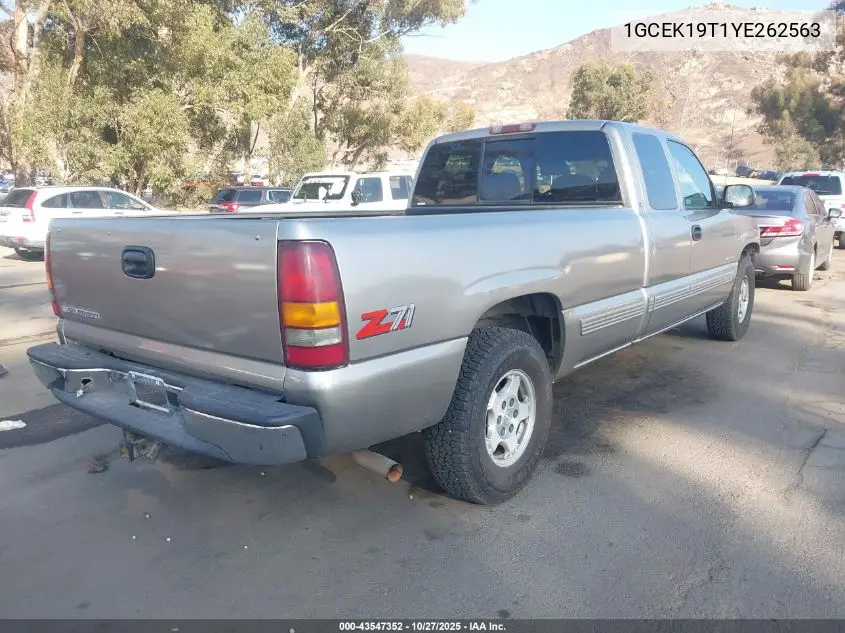 1GCEK19T1YE262563 2000 Chevrolet Silverado 1500 Ls
