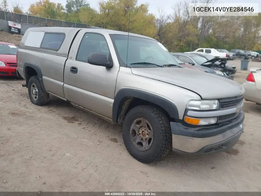 1GCEK14V0YE284546 2000 Chevrolet Silverado 1500