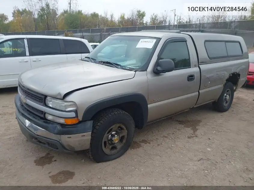 1GCEK14V0YE284546 2000 Chevrolet Silverado 1500
