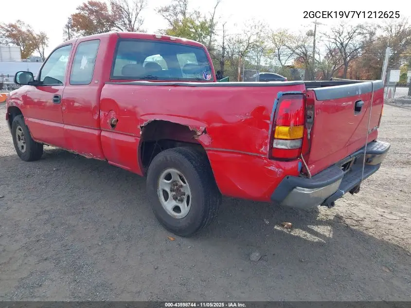 2GCEK19V7Y1212625 2000 Chevrolet Silverado 1500