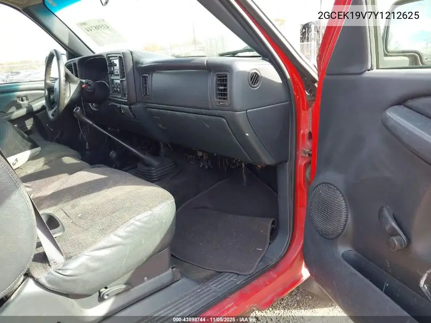 2GCEK19V7Y1212625 2000 Chevrolet Silverado 1500