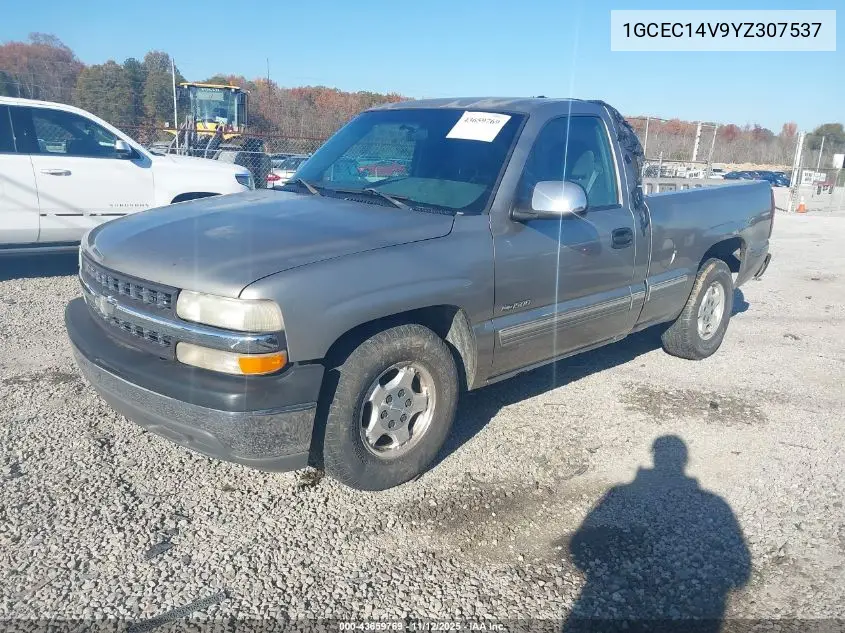 1GCEC14V9YZ307537 2000 Chevrolet Silverado 1500 Ls
