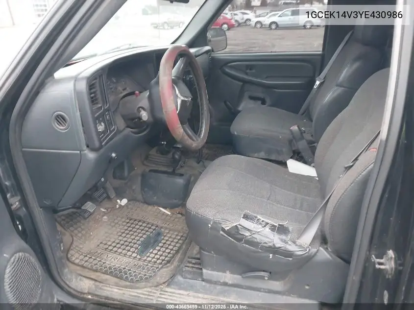 1GCEK14V3YE430986 2000 Chevrolet Silverado 1500