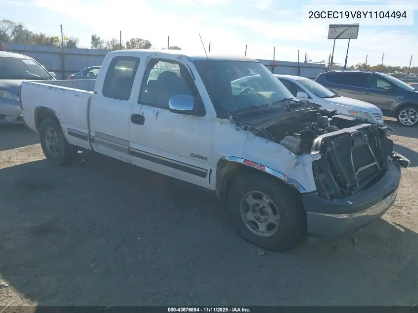 2GCEC19V8Y1104494 2000 Chevrolet Silverado 1500 Ls