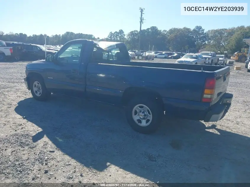 1GCEC14W2YE203939 2000 Chevrolet Silverado 1500