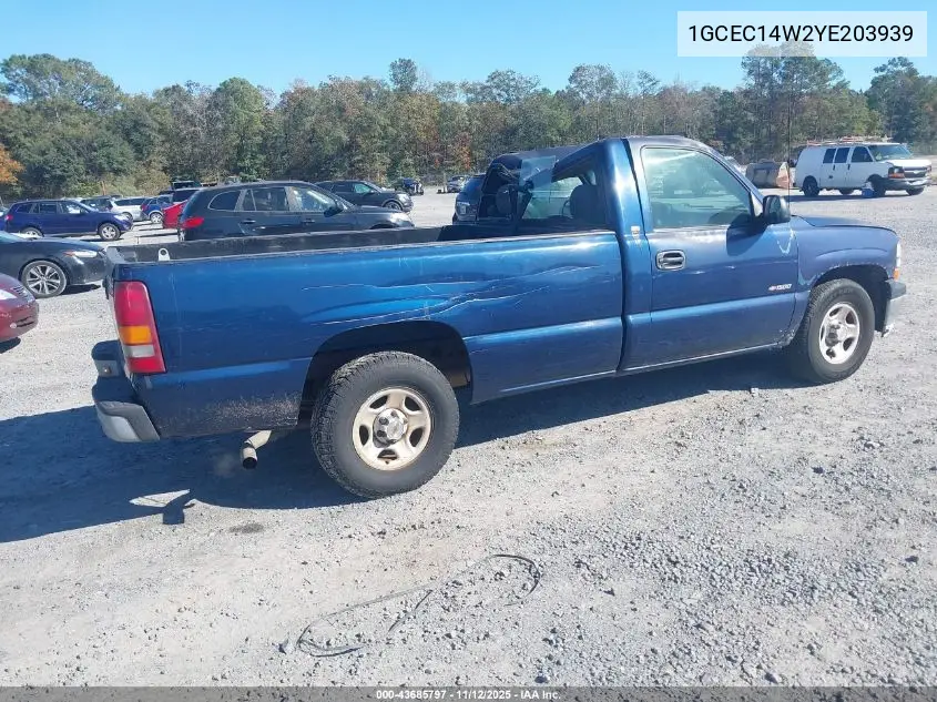 1GCEC14W2YE203939 2000 Chevrolet Silverado 1500