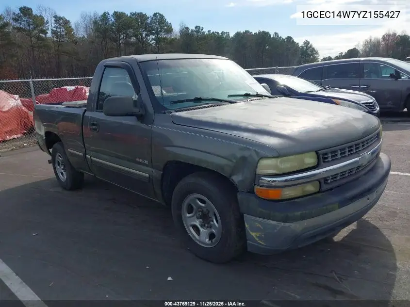 1GCEC14W7YZ155427 2000 Chevrolet Silverado 1500