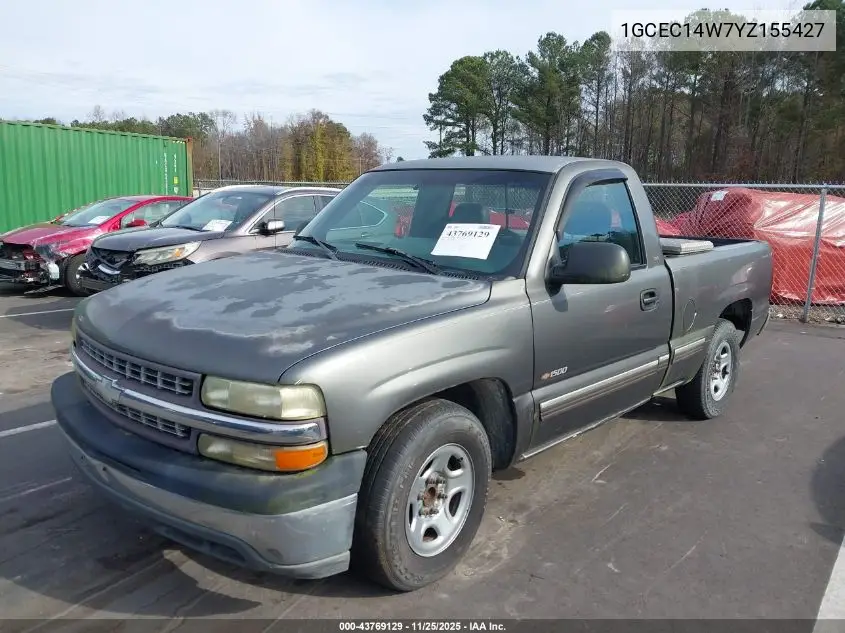 1GCEC14W7YZ155427 2000 Chevrolet Silverado 1500
