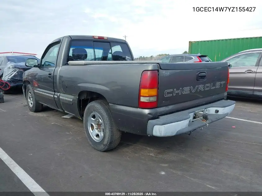 1GCEC14W7YZ155427 2000 Chevrolet Silverado 1500
