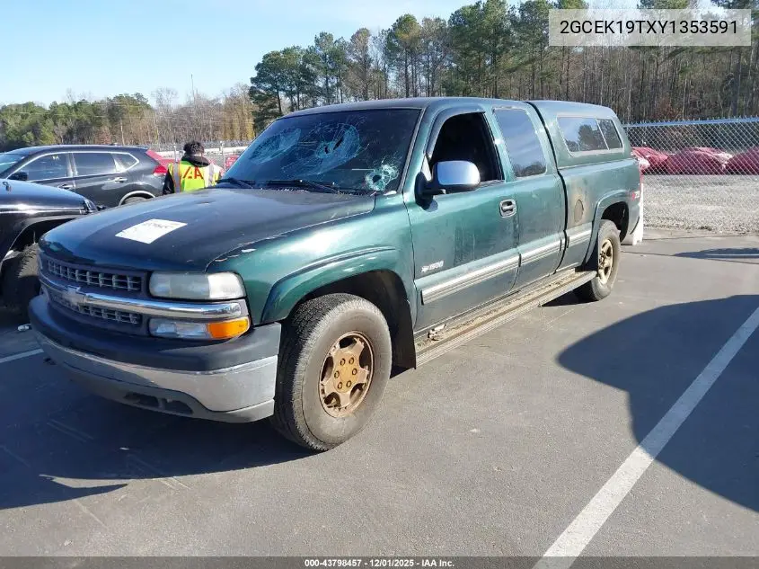 2GCEK19TXY1353591 2000 Chevrolet Silverado 1500 Lt