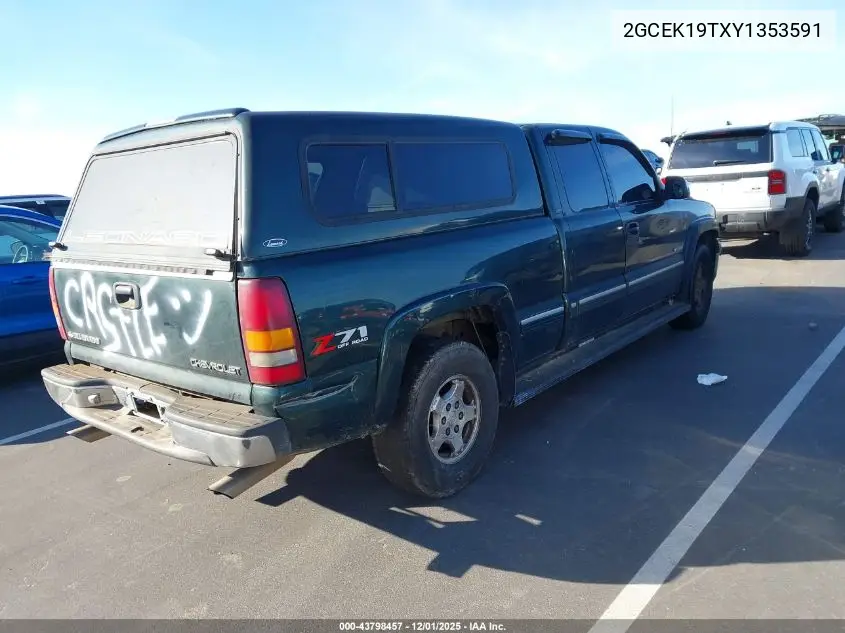 2GCEK19TXY1353591 2000 Chevrolet Silverado 1500 Lt