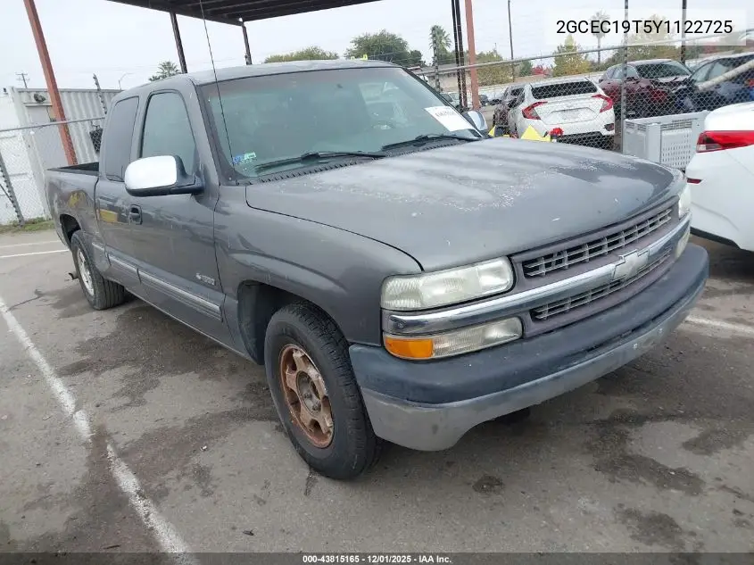2GCEC19T5Y1122725 2000 Chevrolet Silverado 1500 Ls