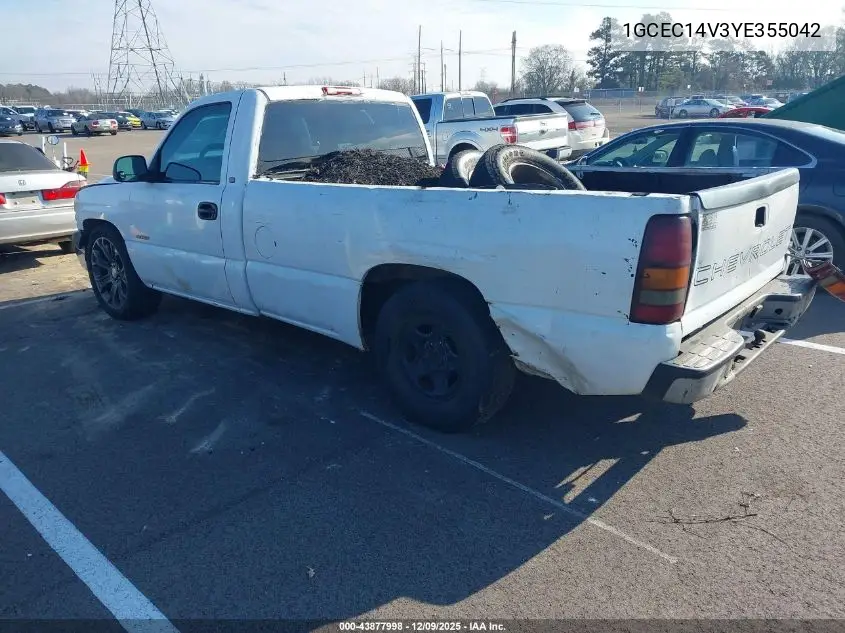 1GCEC14V3YE355042 2000 Chevrolet Silverado 1500
