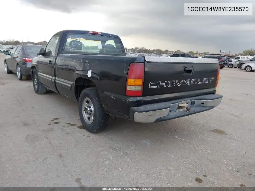 1GCEC14W8YE235570 2000 Chevrolet Silverado 1500