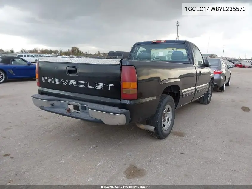1GCEC14W8YE235570 2000 Chevrolet Silverado 1500