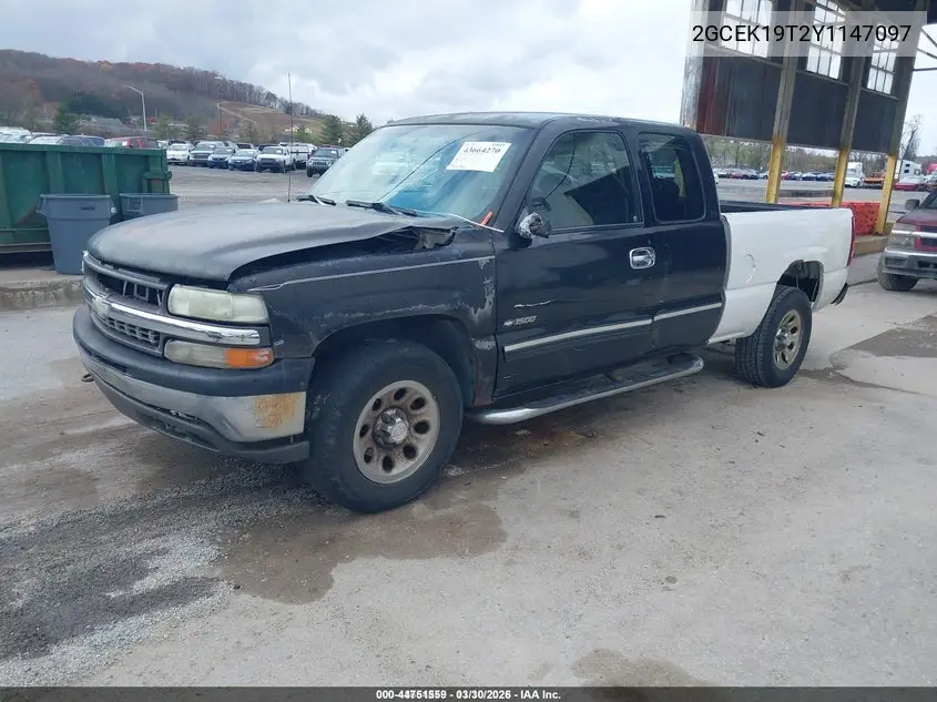 2GCEK19T2Y1147097 2000 Chevrolet Silverado 1500 Ls/Lt