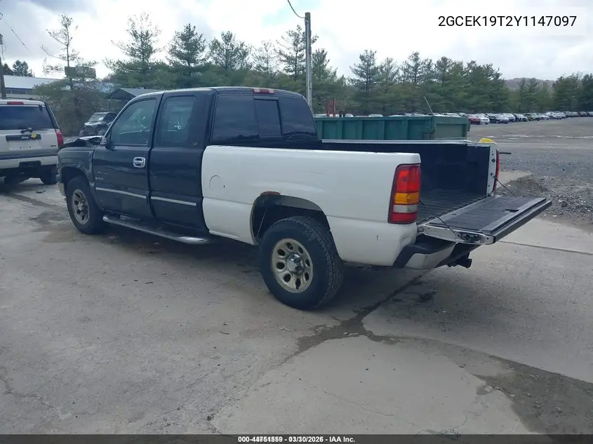 2GCEK19T2Y1147097 2000 Chevrolet Silverado 1500 Ls/Lt