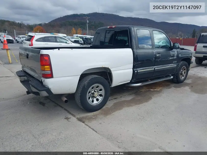 2GCEK19T2Y1147097 2000 Chevrolet Silverado 1500 Ls/Lt