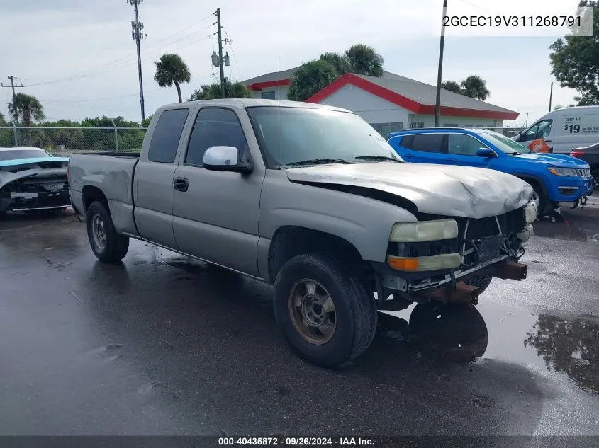 2001 Chevrolet Silverado 1500 Ls VIN: 2GCEC19V311268791 Lot: 40435872