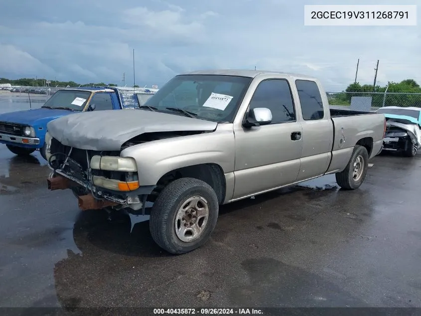 2GCEC19V311268791 2001 Chevrolet Silverado 1500 Ls