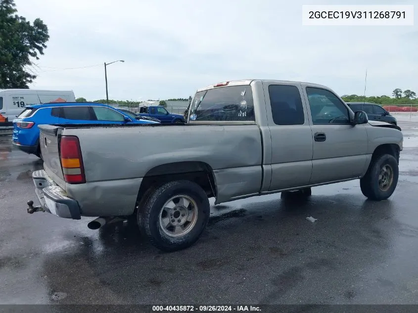 2GCEC19V311268791 2001 Chevrolet Silverado 1500 Ls