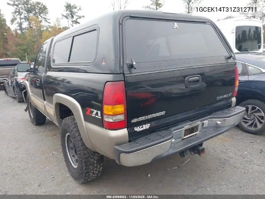 1GCEK14T31Z312711 2001 Chevrolet Silverado 1500 Ls