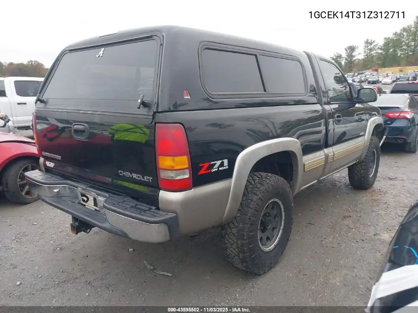 1GCEK14T31Z312711 2001 Chevrolet Silverado 1500 Ls