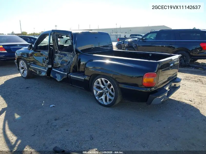 2GCEC19VX11142637 2001 Chevrolet Silverado 1500 Ls