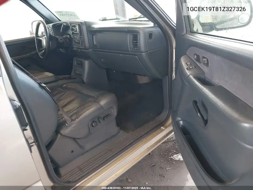 1GCEK19T81Z327326 2001 Chevrolet Silverado 1500 Lt