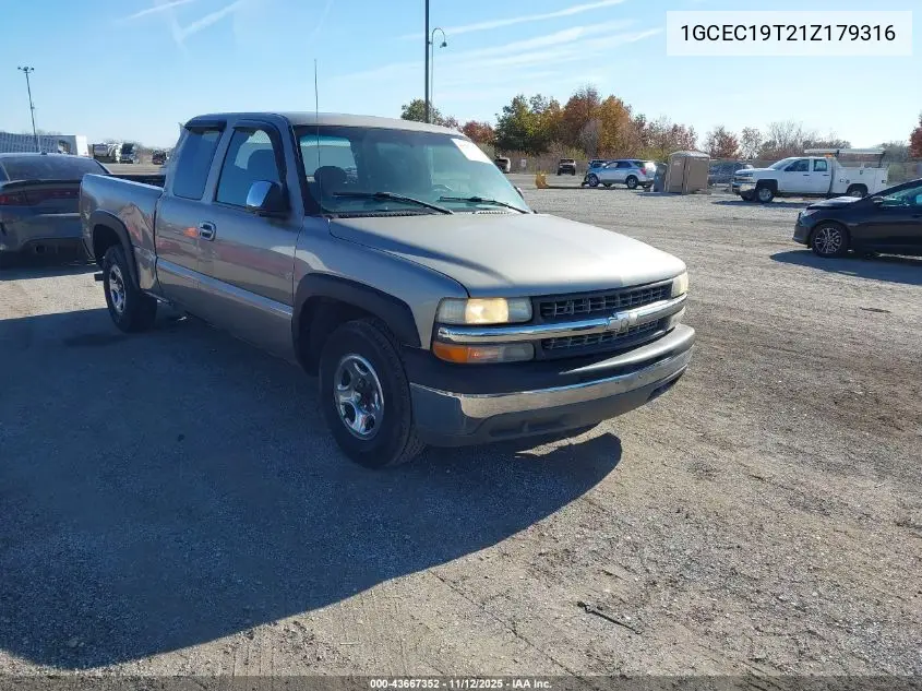 1GCEC19T21Z179316 2001 Chevrolet Silverado 1500 Ls