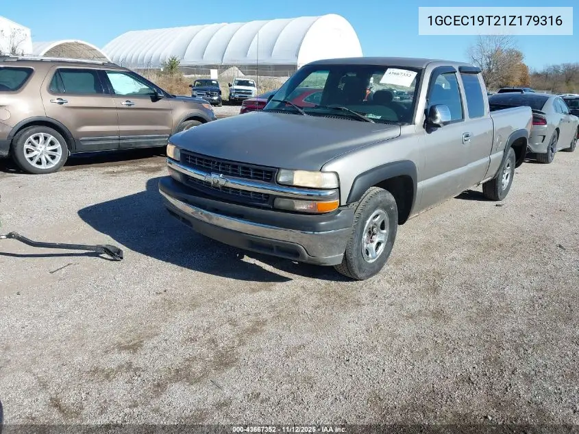 1GCEC19T21Z179316 2001 Chevrolet Silverado 1500 Ls