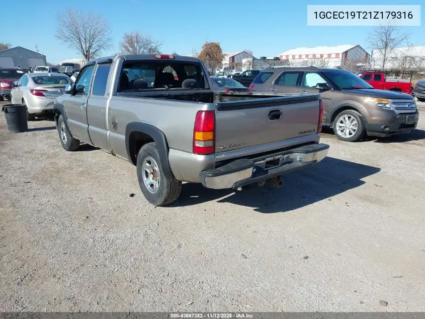 1GCEC19T21Z179316 2001 Chevrolet Silverado 1500 Ls