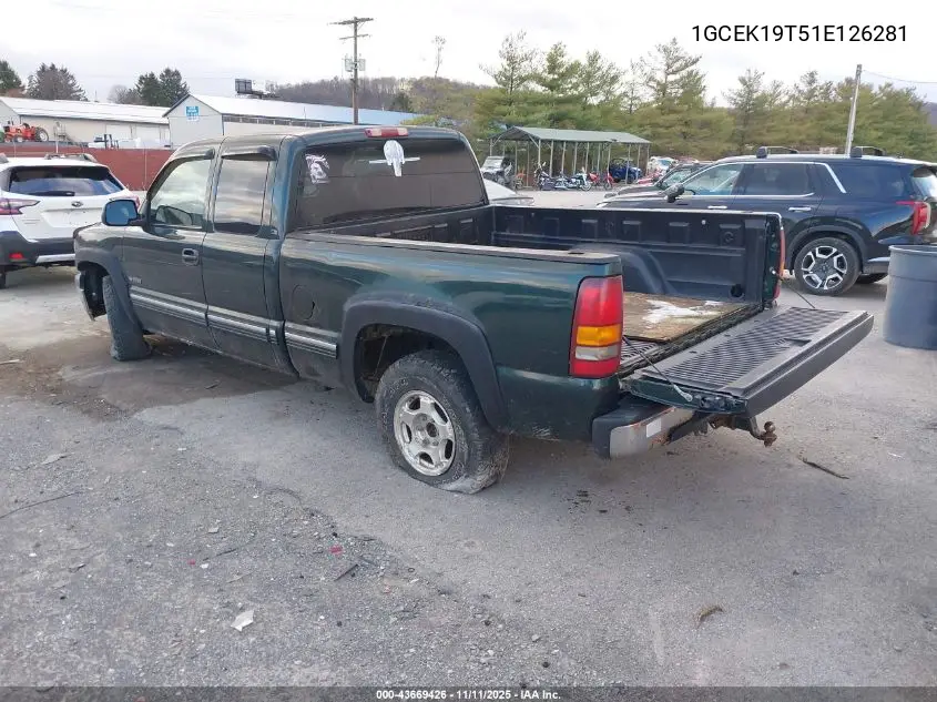 1GCEK19T51E126281 2001 Chevrolet Silverado 1500 Ls