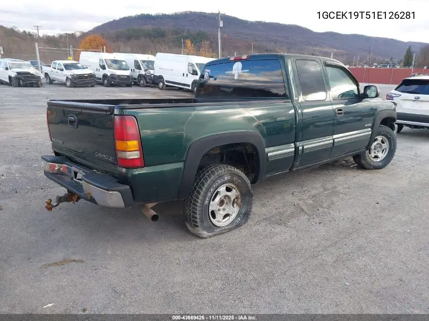 1GCEK19T51E126281 2001 Chevrolet Silverado 1500 Ls