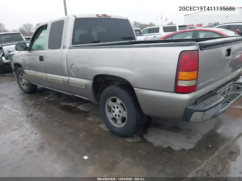 2GCEC19T411195686 2001 Chevrolet Silverado 1500 Ls