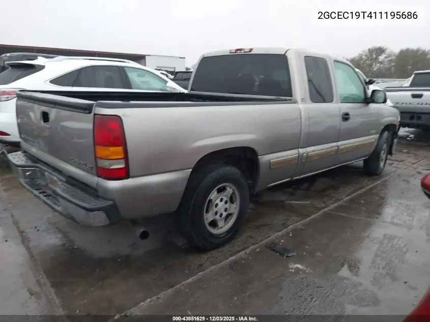 2GCEC19T411195686 2001 Chevrolet Silverado 1500 Ls