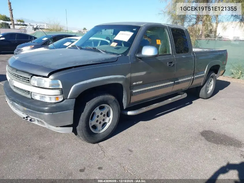 1GCEK19T51E121355 2001 Chevrolet Silverado 1500 Ls