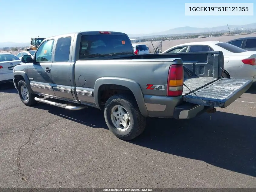 1GCEK19T51E121355 2001 Chevrolet Silverado 1500 Ls
